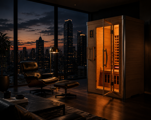 EMBER Solo — 1-Person Far Infrared Sauna | Canadian Hemlock, Low EMF